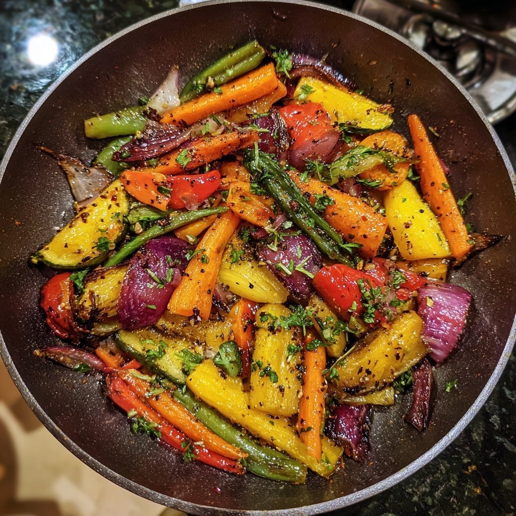 Kalorienarme Ofenpfanne Mit Gemüse