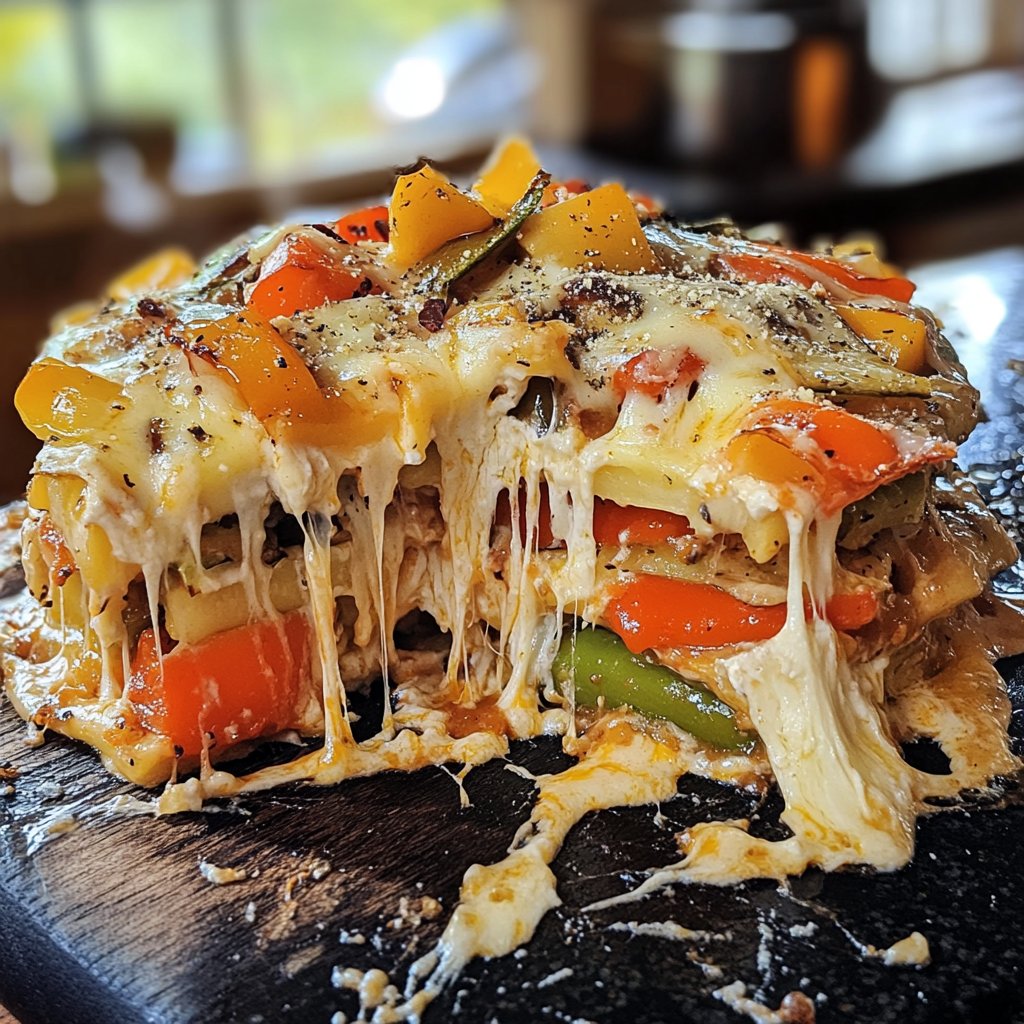 Gemüseauflauf mit Sahnesauce