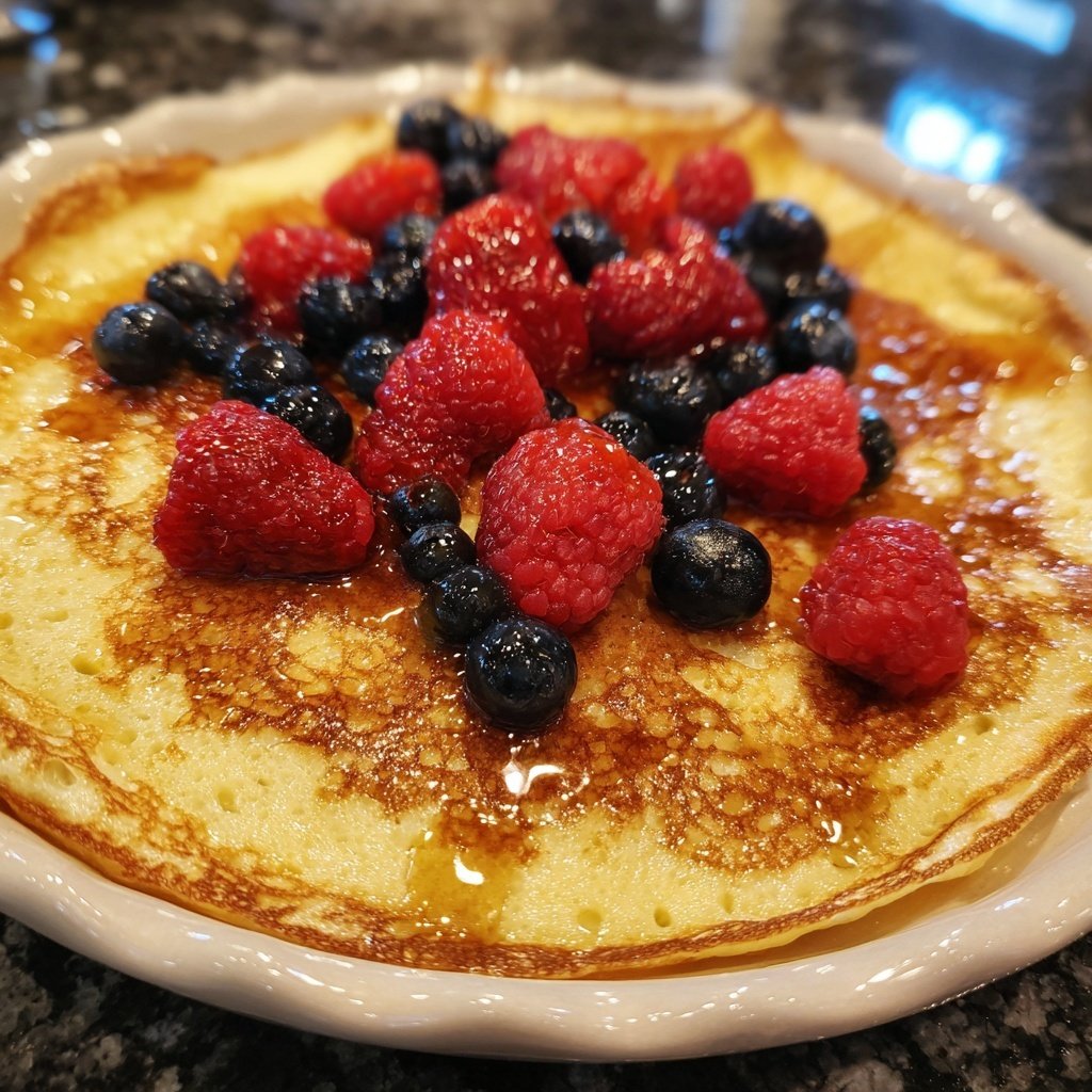 Pfannkuchen mit Proteinmehl