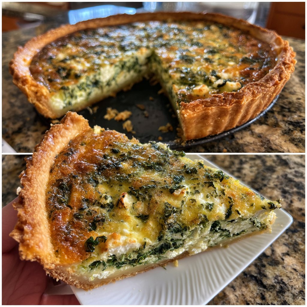 Spinat-Feta-Quiche