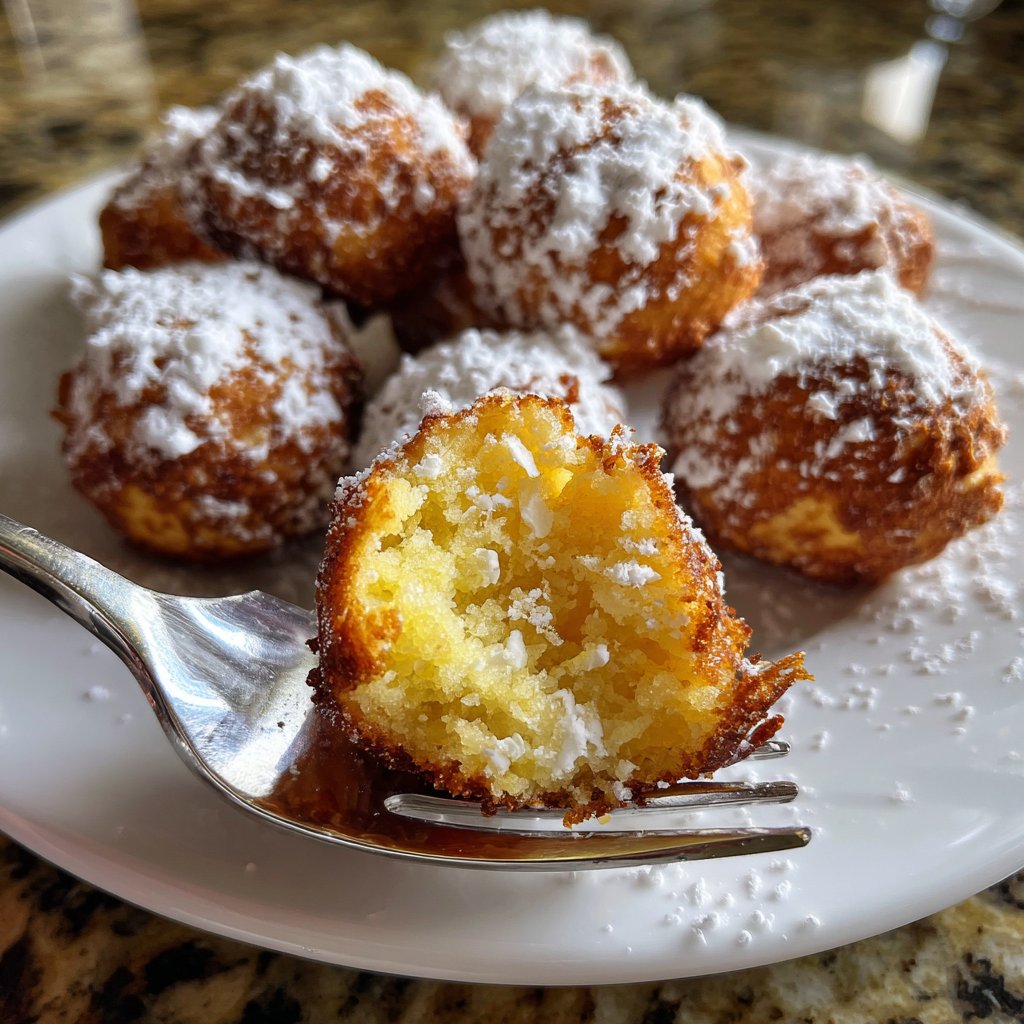 Quarkbällchen aus dem Backofen goldbraun