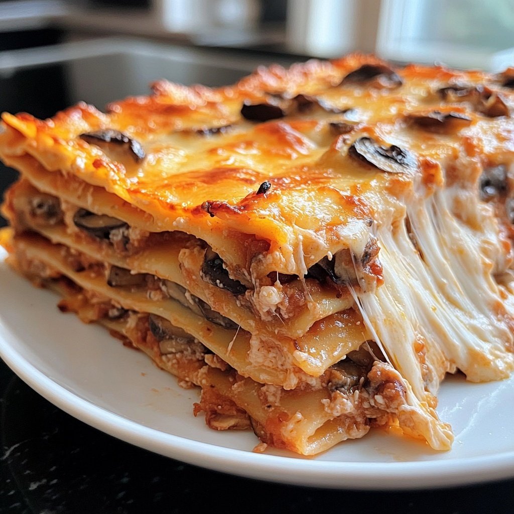 Lasagne mit Pilzen