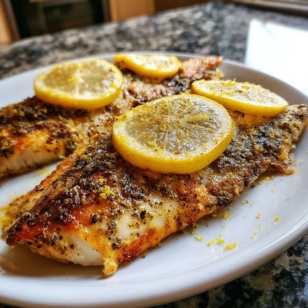 Gesund & Leicht Zitronen-Gegrillter Fisch