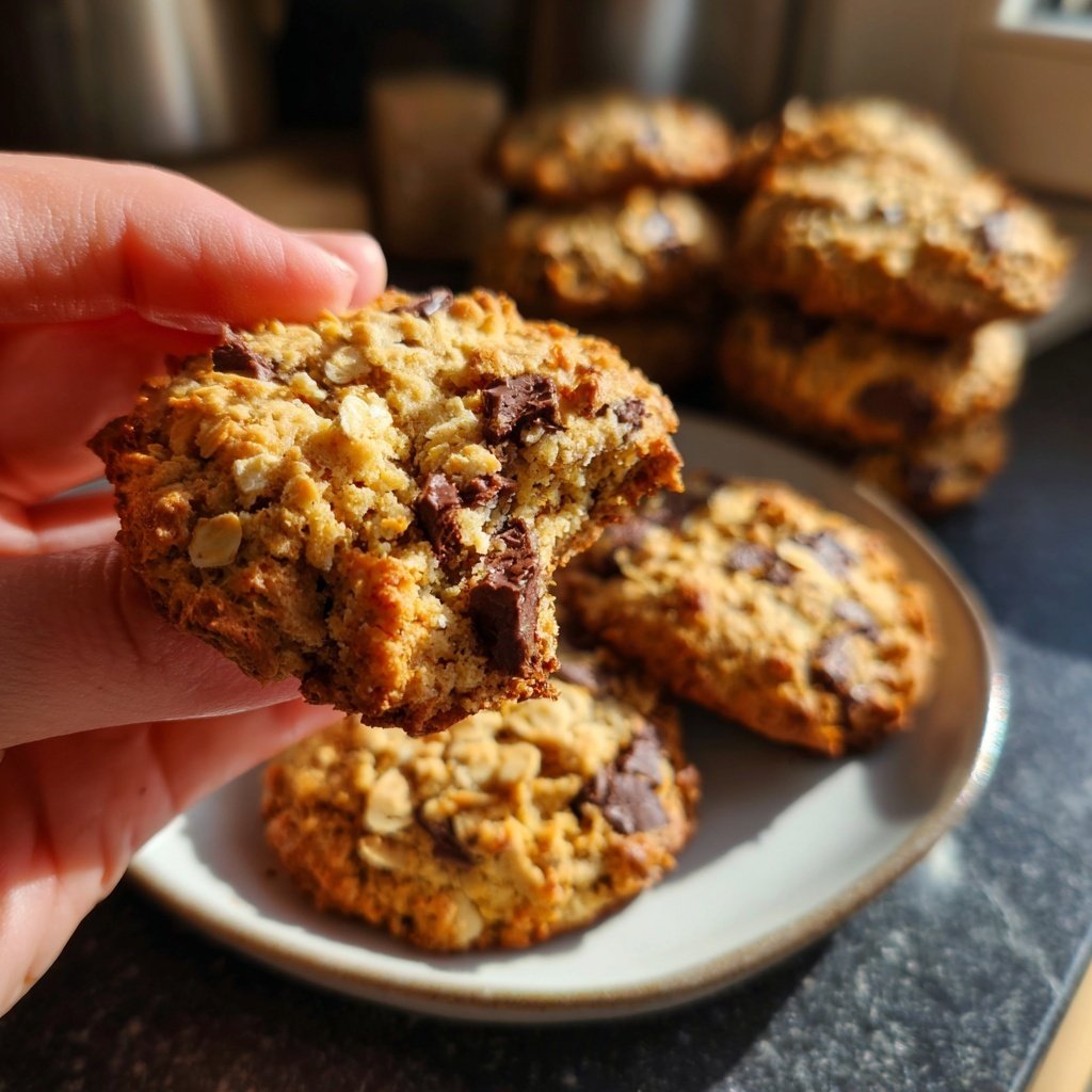 Cookies mit Haferflocken und Schokolade