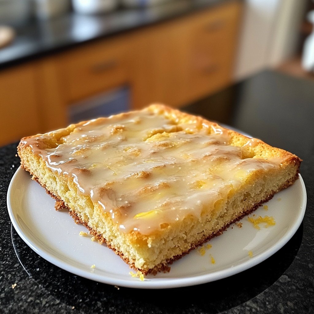 Zitronenkuchen mit Zitronenabrieb