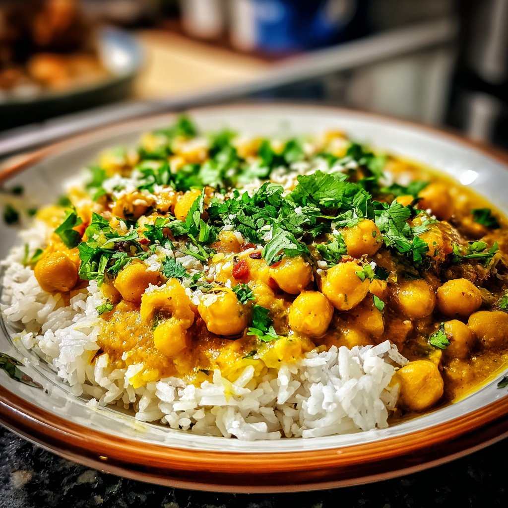 Vegetarisches Kichererbsencurry
