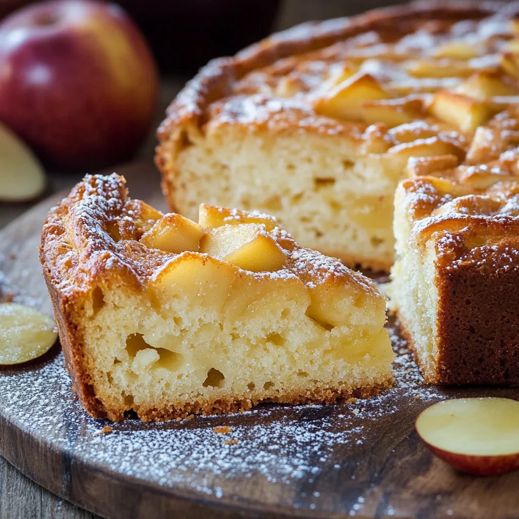 Apfelkuchen mit Quark und Rührteig