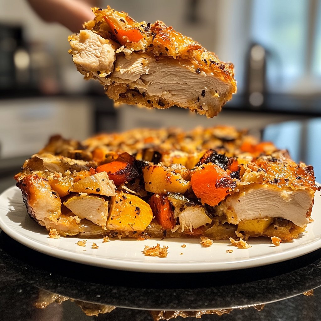 Hähnchenbrust mit Ofengemüse