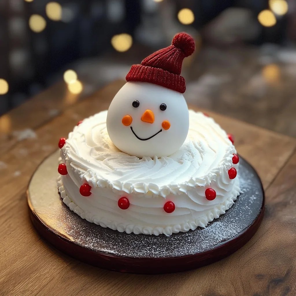 Schneemann-Kuchen