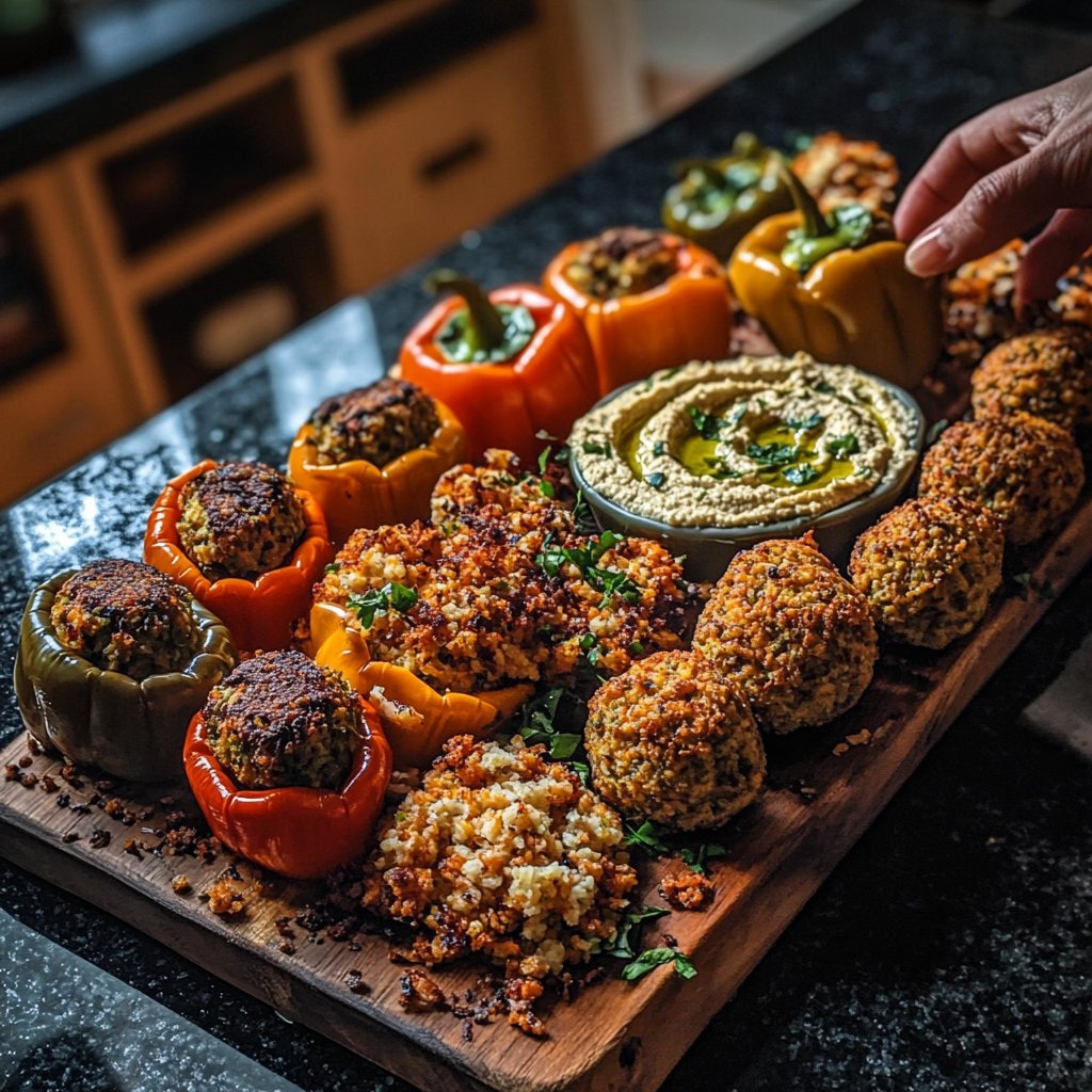 Vegetarisches Partyessen